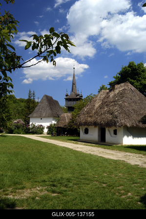 Szentendrei Szabadtéri Néprajzi Múzeum-stock-foto