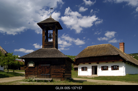 Szentendrei Szabadtéri Néprajzi Múzeum-stock-foto