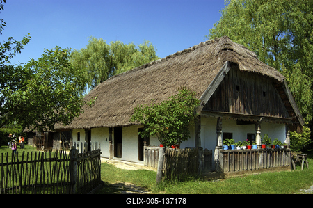 Szennai Szabadtéri Néprajzi Múzeum (skanzen)-stock-foto