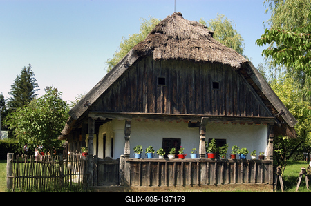 Szennai Szabadtéri Néprajzi Múzeum (skanzen)-stock-foto