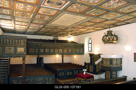 Szenna, Református templom-stock-foto