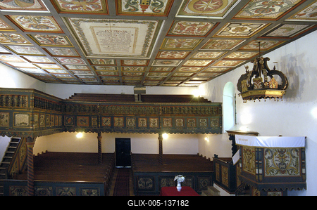 Szenna, Református templom-stock-foto