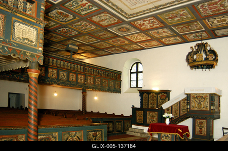 Szenna, Református templom-stock-foto