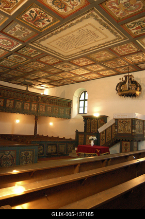 Szenna, Református templom-stock-foto