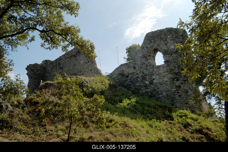 Drégelypalánk, Drégely vára-stock-foto