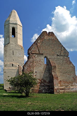 Somogyvámos, Pusztatorony (Pusztatemplom)-stock-foto