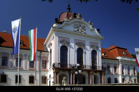 Gödöllő, Grassalkovich-kastély-stock-foto