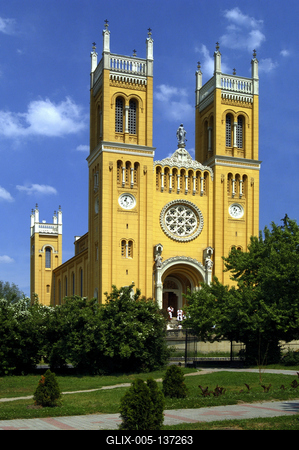 Fót, Római katolikus templom-stock-foto