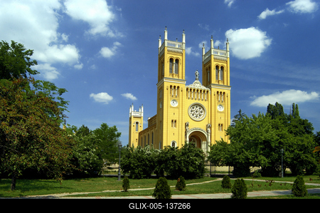 Fót, Római katolikus templom-stock-foto