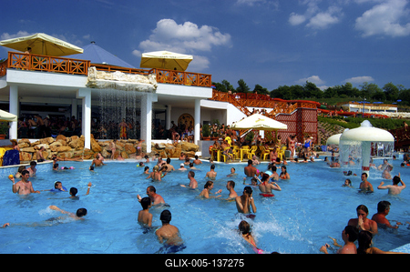 Mogyoród, Aquaréna (Aquapark)-stock-foto