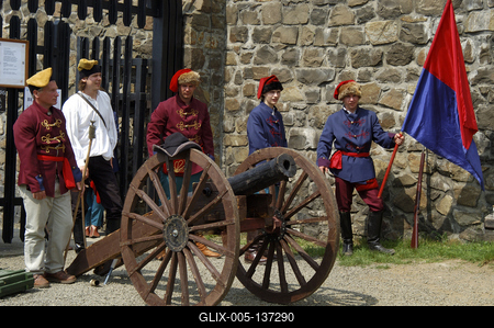 Hollókő, Pünkösdi Várjátékok-stock-foto