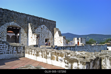 Visegrád, Királyi palota-stock-foto