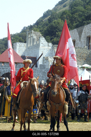Visegrádi Nemzetközi Palotajátékok-stock-foto