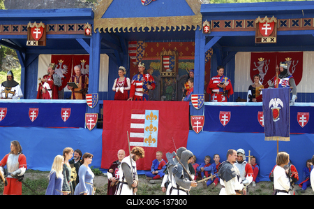 Visegrádi Nemzetközi Palotajátékok-stock-foto