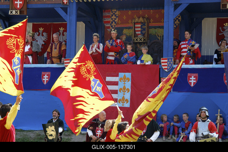 Visegrádi Nemzetközi Palotajátékok-stock-foto