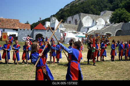 Visegrádi Nemzetközi Palotajátékok-stock-foto