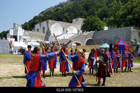 Visegrádi Nemzetközi Palotajátékok-stock-foto