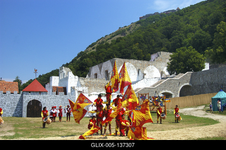 Visegrádi Nemzetközi Palotajátékok-stock-foto