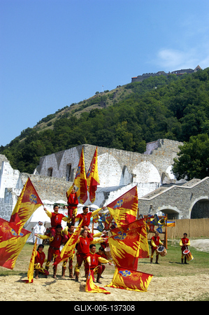 Visegrádi Nemzetközi Palotajátékok-stock-foto