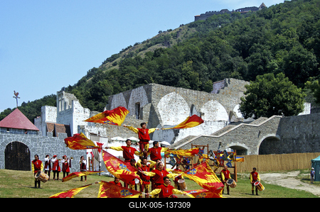 Visegrádi Nemzetközi Palotajátékok-stock-foto