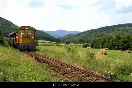A Királyréti Erdei Vasút Kismaroson-stock-foto