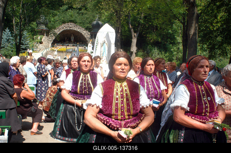Mátraverebély, Nagyboldogasszony napi búcsú-stock-foto