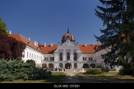 Gödöllő, Grassalkovich-kastély-stock-foto