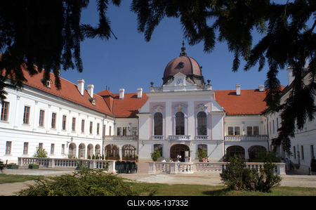 Gödöllő, Grassalkovich-kastély-stock-foto