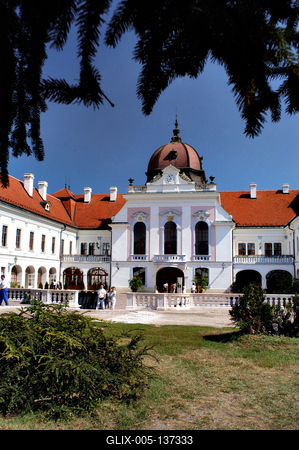 Gödöllő, Grassalkovich-kastély-stock-foto