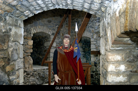 A Hollókői vár-stock-foto