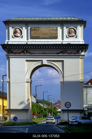 Vác, Diadalív-stock-foto