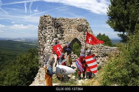 Drégelypalánk, Drégely vára-stock-foto