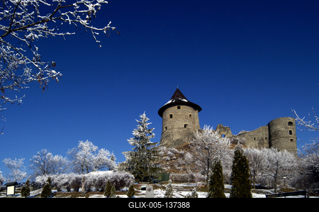 Somoskő vára-stock-foto