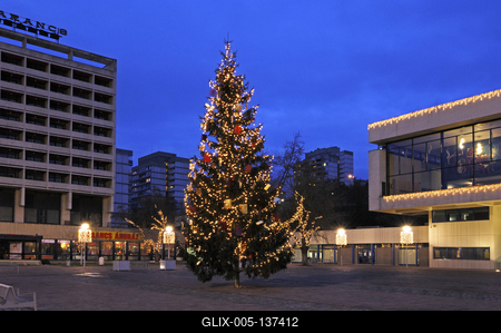 Salgótarján belvárosa-stock-foto