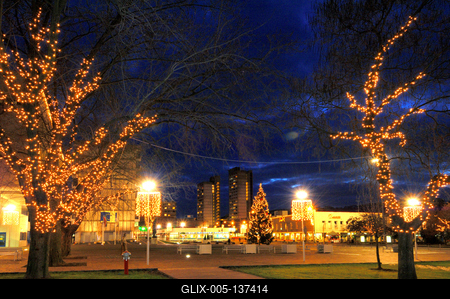 Salgótarján belvárosa-stock-foto