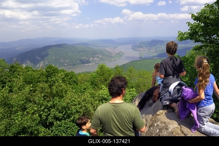 Prédikálószék, Visegrádi-hegység-stock-foto