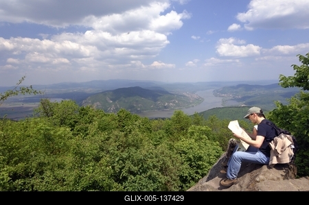 Prédikálószék, Visegrádi-hegység-stock-foto