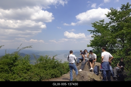 Prédikálószék, Visegrádi-hegység-stock-foto