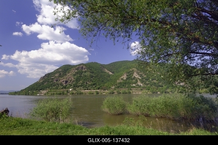 A Dunakanyar látványa Dömösnél-stock-foto