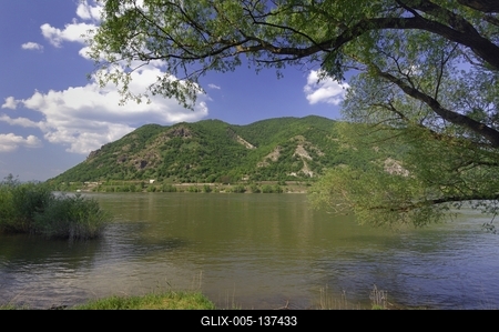 A Dunakanyar látványa Dömösnél-stock-foto