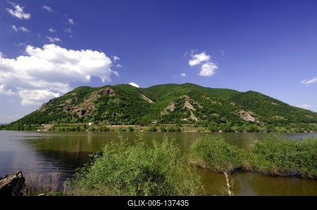 A Dunakanyar látványa Dömösnél-stock-foto