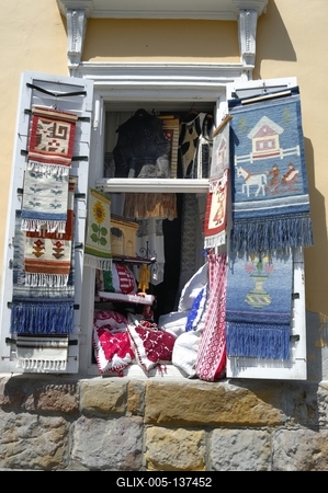 Belvárosi hangulat Szentendrén-stock-foto