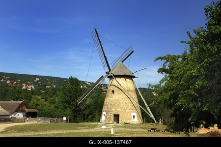 Szentendrei Szabadtéri Néprajzi Múzeum-stock-foto