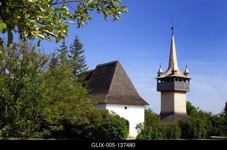 Szentendrei Szabadtéri Néprajzi Múzeum-stock-foto
