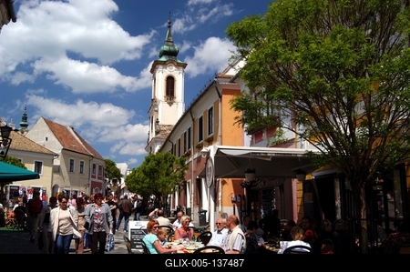 Szentendre, Fő tér-stock-foto