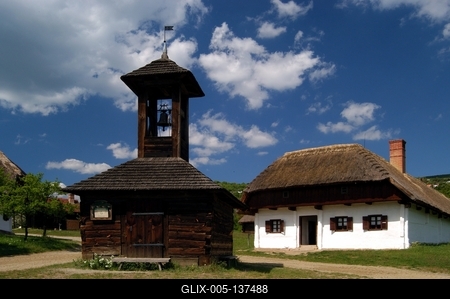Szentendrei Szabadtéri Néprajzi Múzeum-stock-foto