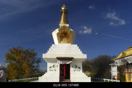 Tar, Buddhista sztúpa-stock-foto