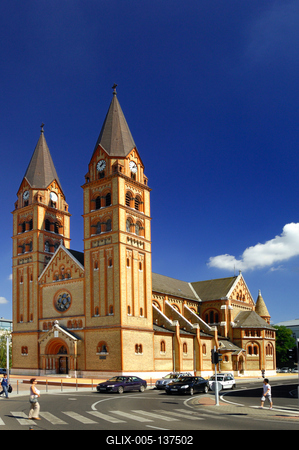 Nyíregyháza, római katolikus templom-stock-foto