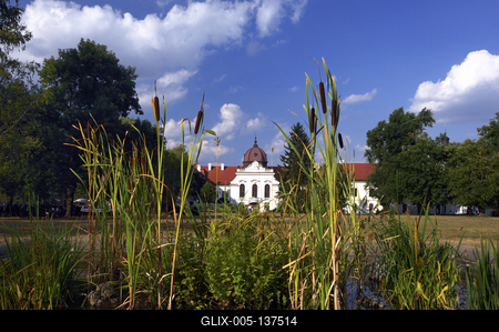 Gödöllő, Grassalkovich-kastély-stock-foto