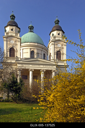 Cegléd, Református Nagytemplom-stock-foto